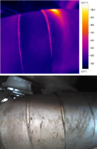 Analisi termografica scarico industriale